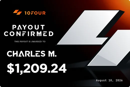 10FOUR payout certificate for Charles