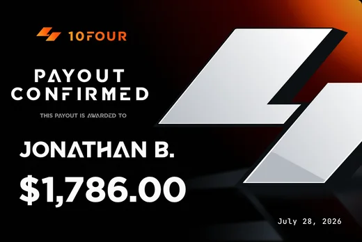 10FOUR payout certificate for Jonathan